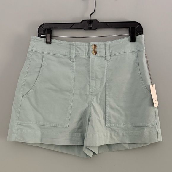 a new day Pants - NWT A New Day Mint Green High-Rise Stretch Utility Shorts Size 8